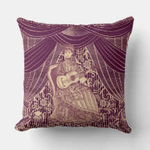 Vackert dam med gitarr