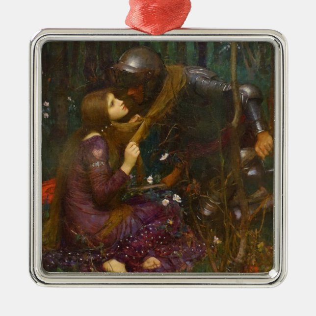 Vackert Dam utan medlidande Julgransprydnad Metall (Framsidan)