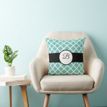 Vackert Dekorativ kudde med anpassningsbar monogra
