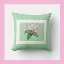 Vackert, delikat Rosa Bell Flower w/ grönt bkgd
