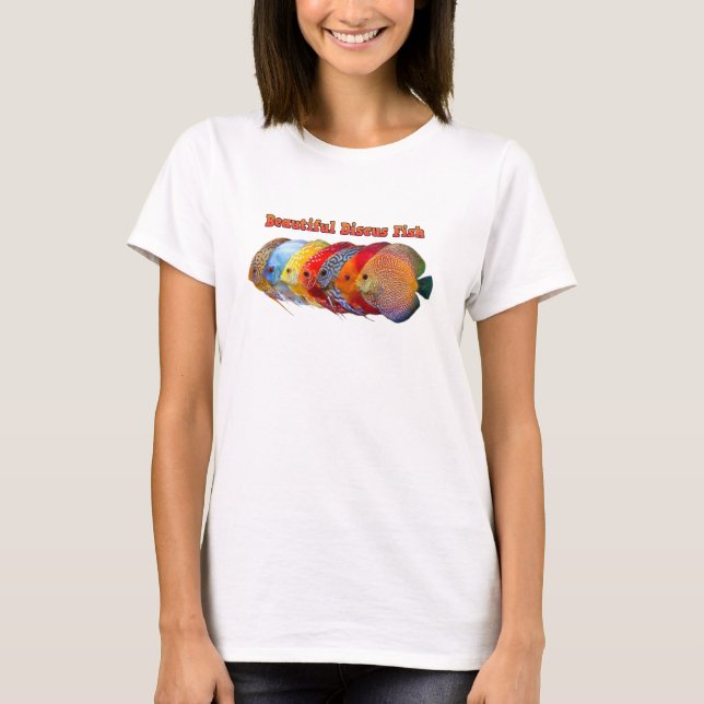 Vackert Discus Fish T-Shirt (Framsida)