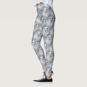 Vackert, Dreamy och Serene Snowy Uggla Leggings