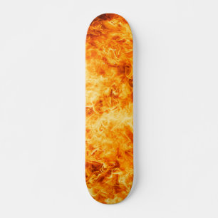 Vackert eld mini skateboard bräda 18,5 cm