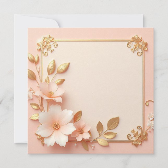 Vackert Elegant Inbjudningar (Framsida)