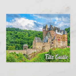 Vackert Eltz Castle, Tyskland Vykort