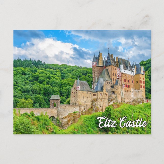 Vackert Eltz Castle, Tyskland Vykort (Framsida)