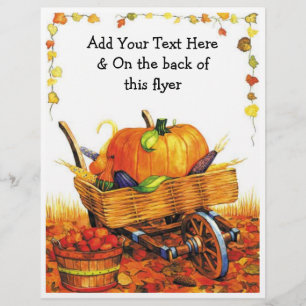 Vackert Fall Scene Reklamblad