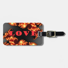 Vackert fantastisk, färglös universum Kärlek Bagagebricka