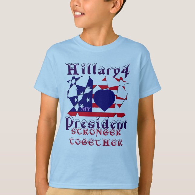 Vackert fantastisk I kärlek Hillary för USA:s pres Tee (Framsida)