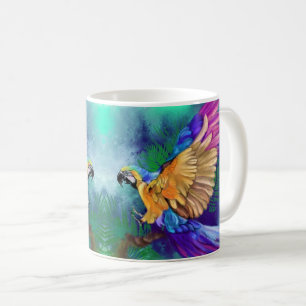 Vackert Färg Parrot-kaffe Mugg