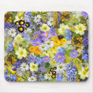 Vackert färgat Bed of Flowers Musmatta