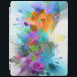 Vackert färgstarkt Watercolor Splatter Music-medde iPad Skydd<br><div class="desc">Det här är en fantastisk teckning med ett dynamiskt urval av vattenfärgstänk, blommor, löv och snödroffekter. Konfikonen ger en magisk fingervisning till den övergripande designen, medan den tredubbla noteringsbilden för musik bara är fantastisk. Biet är fyllt med en harmonisk blandning av rosa, lila, violett, orange, grönt, fredsblått, teal, myntblått grönt,...</div>