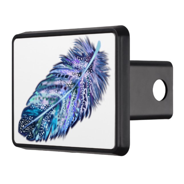 Vackert Feather Hitch Cover - Välj Färg Dragkroksskydd (Vänster)