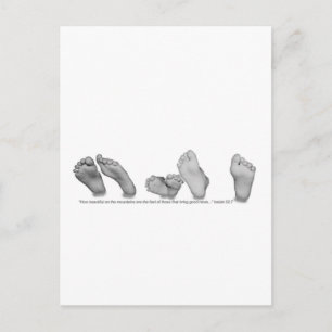 Vackert Feet Vykort