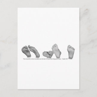 Vackert Feet Vykort