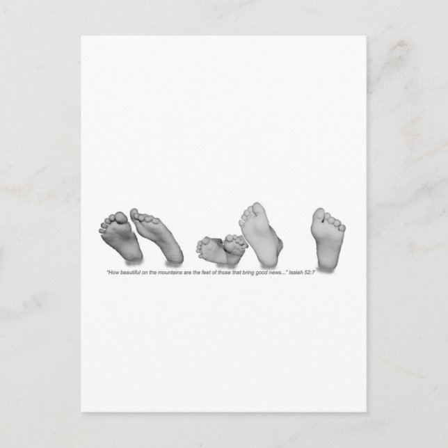 Vackert Feet Vykort (Framsida)