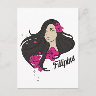 Vackert Filipina Graphic Tee Vykort