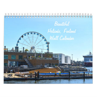 Vackert Finlands Väggkalender i Helsingfors Kalender