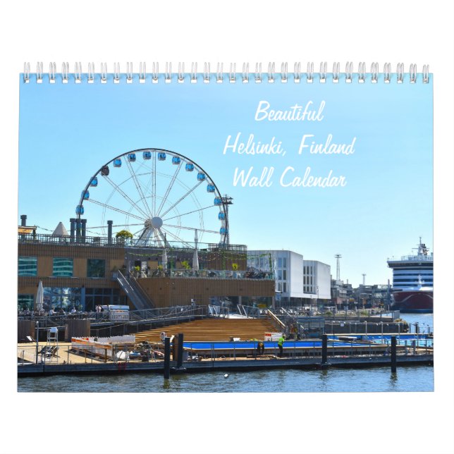 Vackert Finlands Väggkalender i Helsingfors Kalender (Omslag)