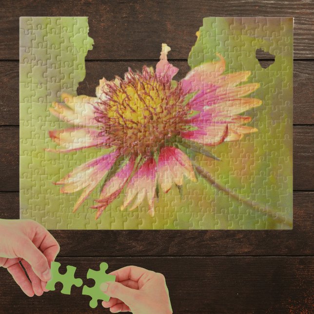 Vackert Firejul Wildblomme Art Puzzle Pussel (Skapare uppladdad)