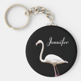 Vackert Flamingo - nyckelkedjan Personlig Namn Nyckelring