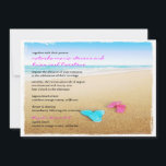 Vackert Flinflip flops Beach Chic Bröllopsinbjudan Inbjudningar<br><div class="desc">Unik och originell. Designad för din strand/destination/ö bröllop och/eller relaterade evenemang/tillfälle. Alla standardtexter kan anpassas helt med dina egna ord, och du kan också ändra typsnitt, storlekar, textplacering och färger för texten. Om du bara vill ändra texten användor du alternativet Anpassa den. Om du vill göra mer omfattande ändringar användor...</div>