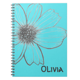 Vackert Flower-test-design - bärbar dator Anteckningsbok