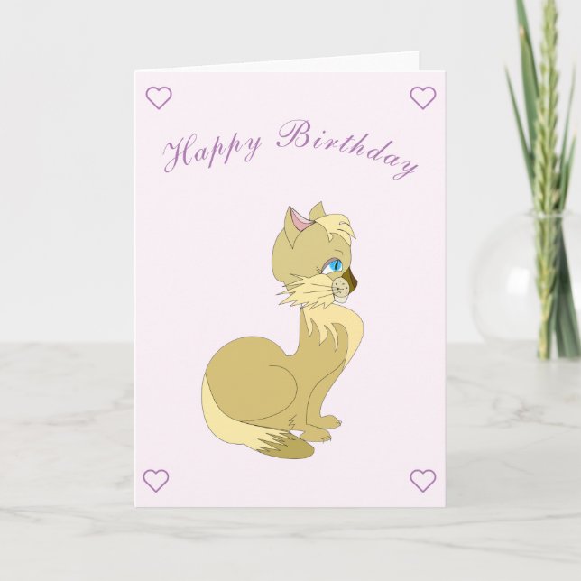 Vackert födelsedagskort - Anpassade Kort (Framsida)