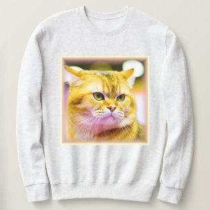 Vackert foto av en cute Cat. Köp nu Lång Ärmad Tröja