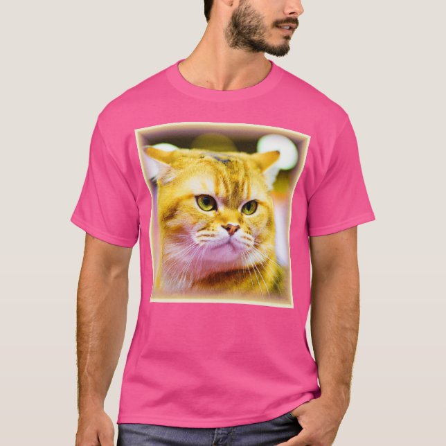 Vackert foto av en cute Cat. Köp nu T Shirt (Framsida)