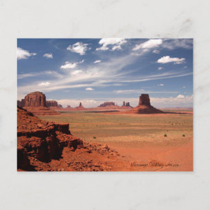 Vackert fotografi av Monument Valley i Arizona Vykort
