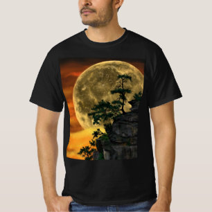 Vackert Full Moon Natt - Teckning annorlunda  T Shirt