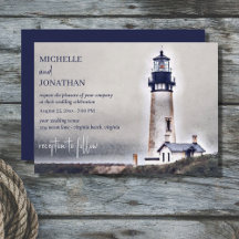 Vackert fyr Nautical Beach Wedding