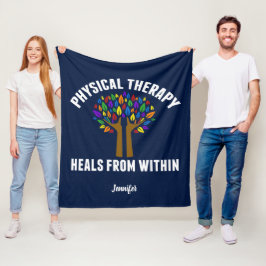 Vackert fysiskt terapeutiskt inspirationsoffert PT Fleecefilt