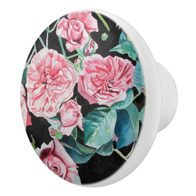 Vackert gamla Rosa ros-låda Knopp (Höger)