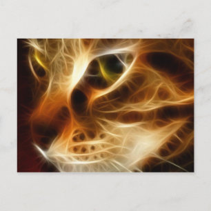 Vackert Gholyst brandkatt Vykort