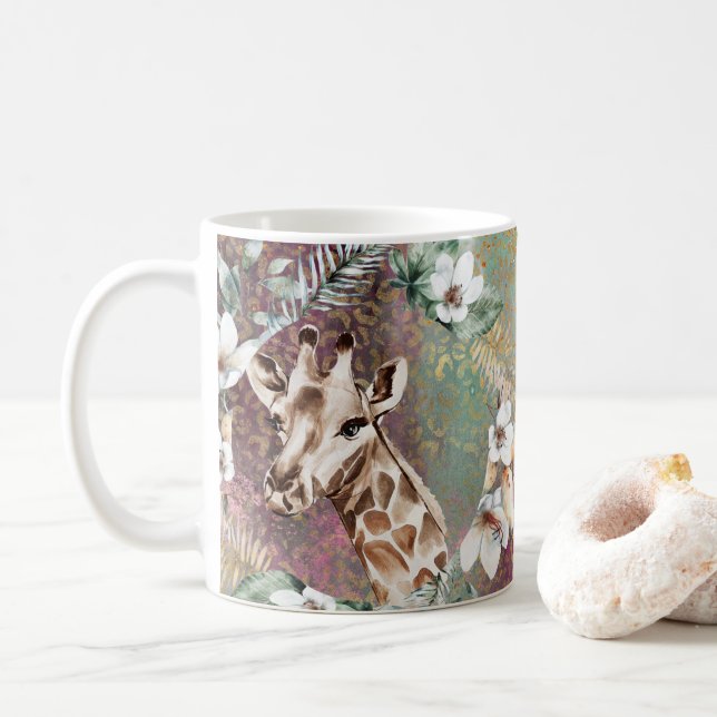 Vackert Giraffes Jungle Safari Coffee Mugg, Kopp (Med munk)