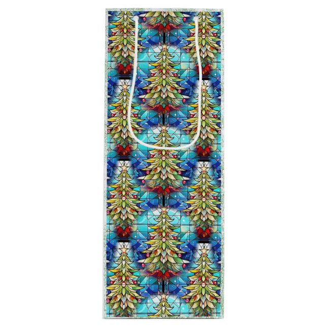 Vackert glasaktigt Julgran Mönster (Framsidan)