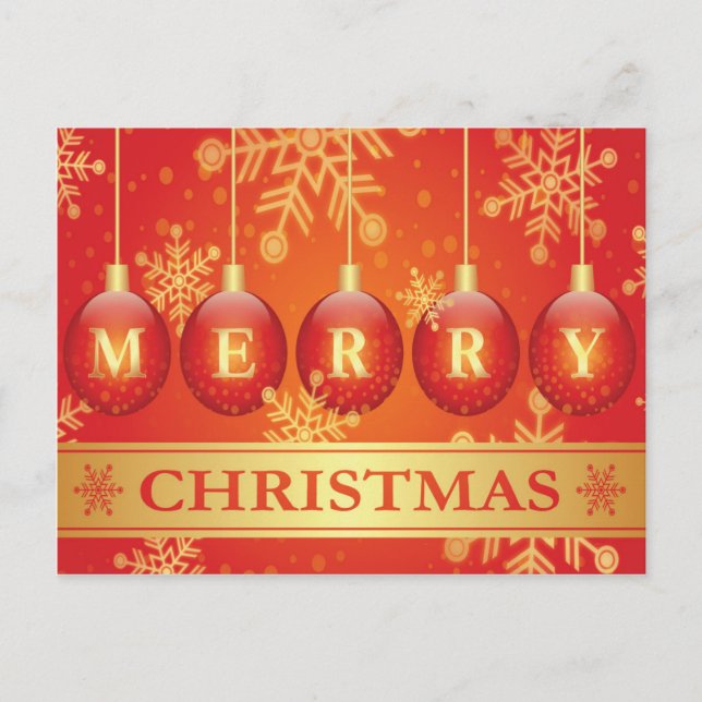 Vackert God jul vykort (Framsida)