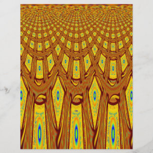 Vackert Golden Brown African Tribal Print vektor