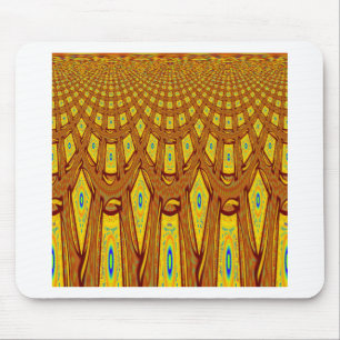 Vackert Golden Brown African Tribal Print vektor Musmatta
