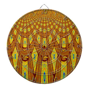 Vackert Golden Brown African Tribal Print vektor Piltavla