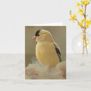 Vackert Goldfinch - Tomt hälsningskort Kort