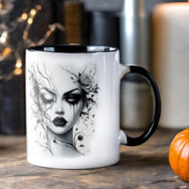 Vackert Gothic Woman Mugg
