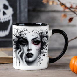 Vackert Gothic Woman Mugg