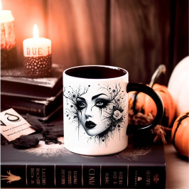 Vackert Gothic Woman Mugg