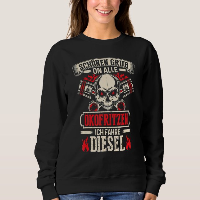 Vackert Grub på alla Ökofritzen Ich Fahre Diesel T Shirt (Framsida)