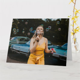 vackert gudinna Bubbles-hälsningskort Kort