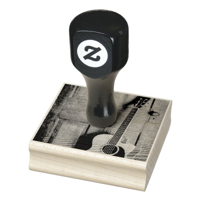Vackert Guitar Stämpel (Stämpel)