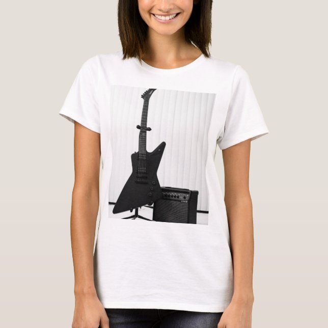 Vackert Guitar T Shirt (Framsida)